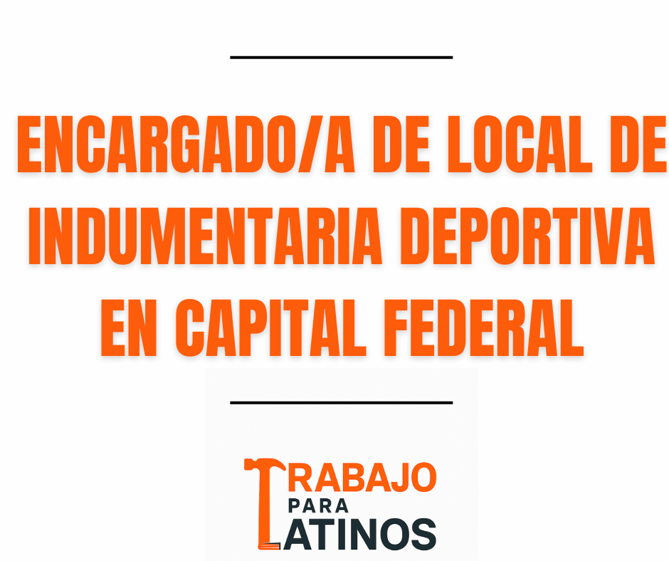 Encargado/a de Local