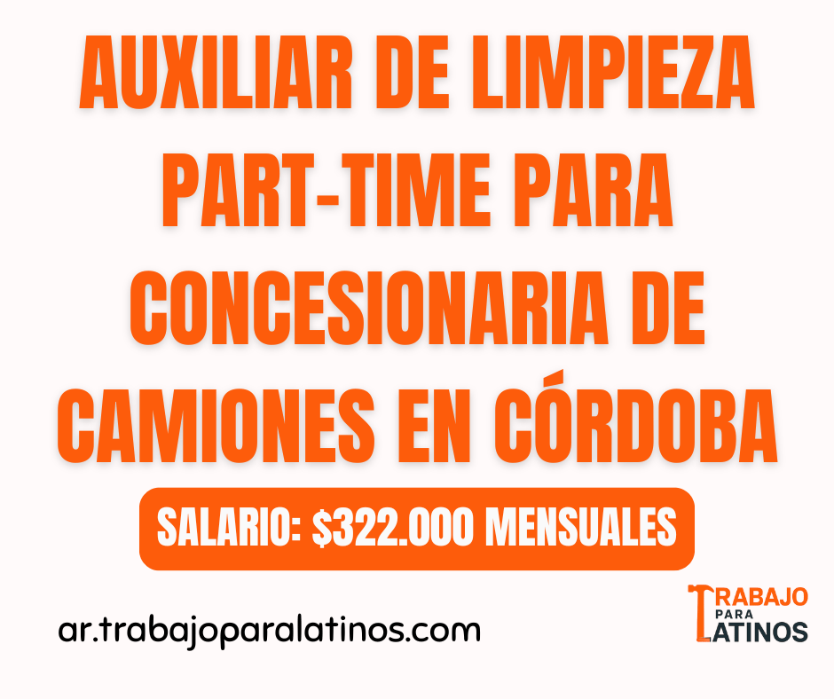 auxiliar de limpieza en Cordoba