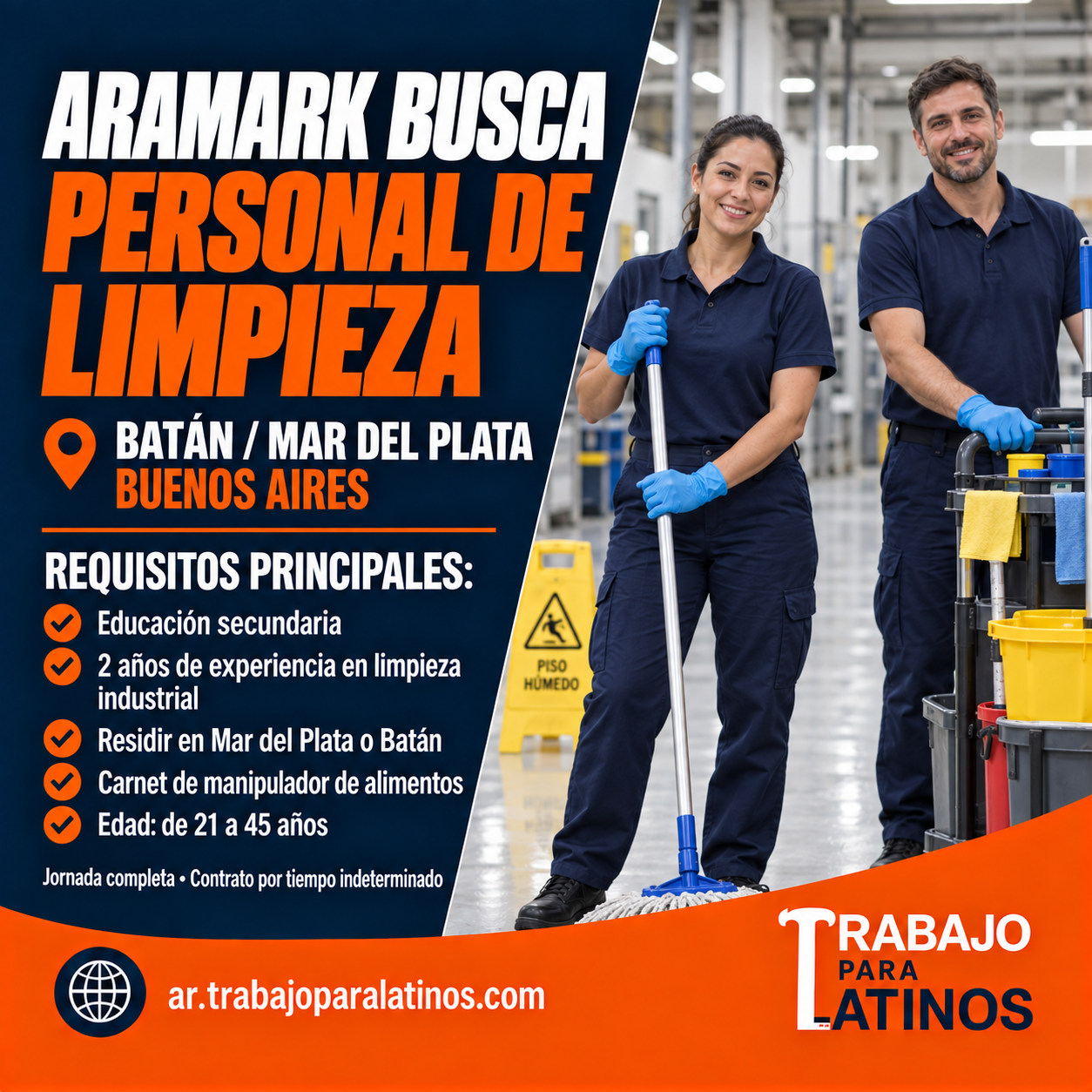 personal de limpieza en Batán